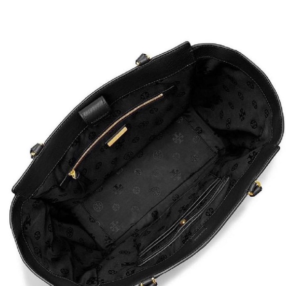 NWT Tory Burch Side ivy zip leather handbag black - Picture 5 of 8